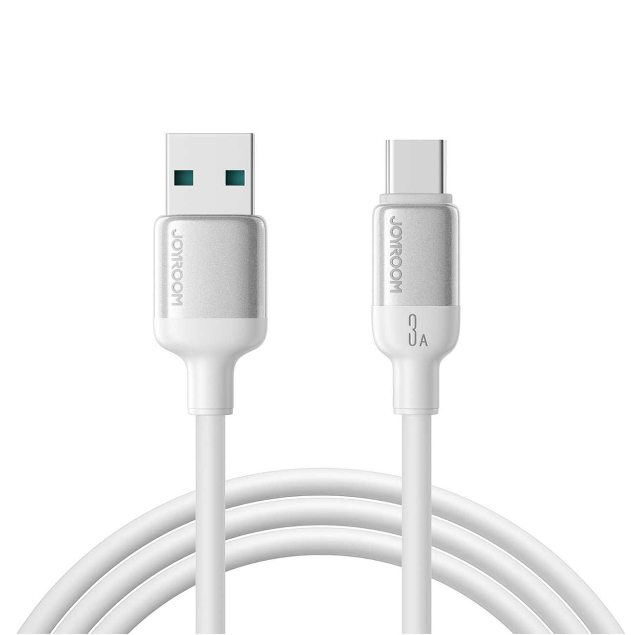 Joyroom S-A62 Lively Series 3A USB-A - USB-C kabelis 1.2 m - balts