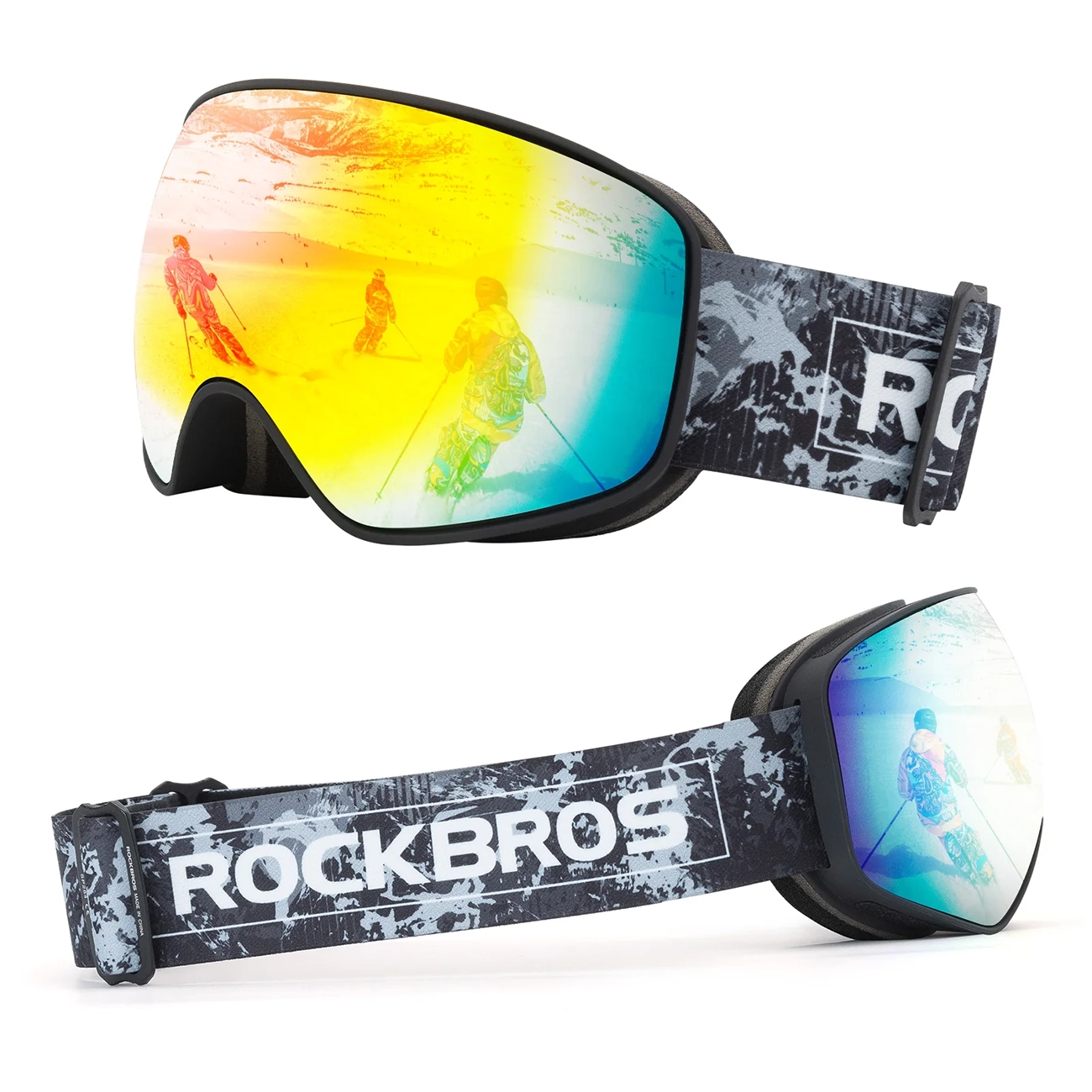 Rockbros SP284 bērnu slēpošanas brilles pretaizsvīšanas
