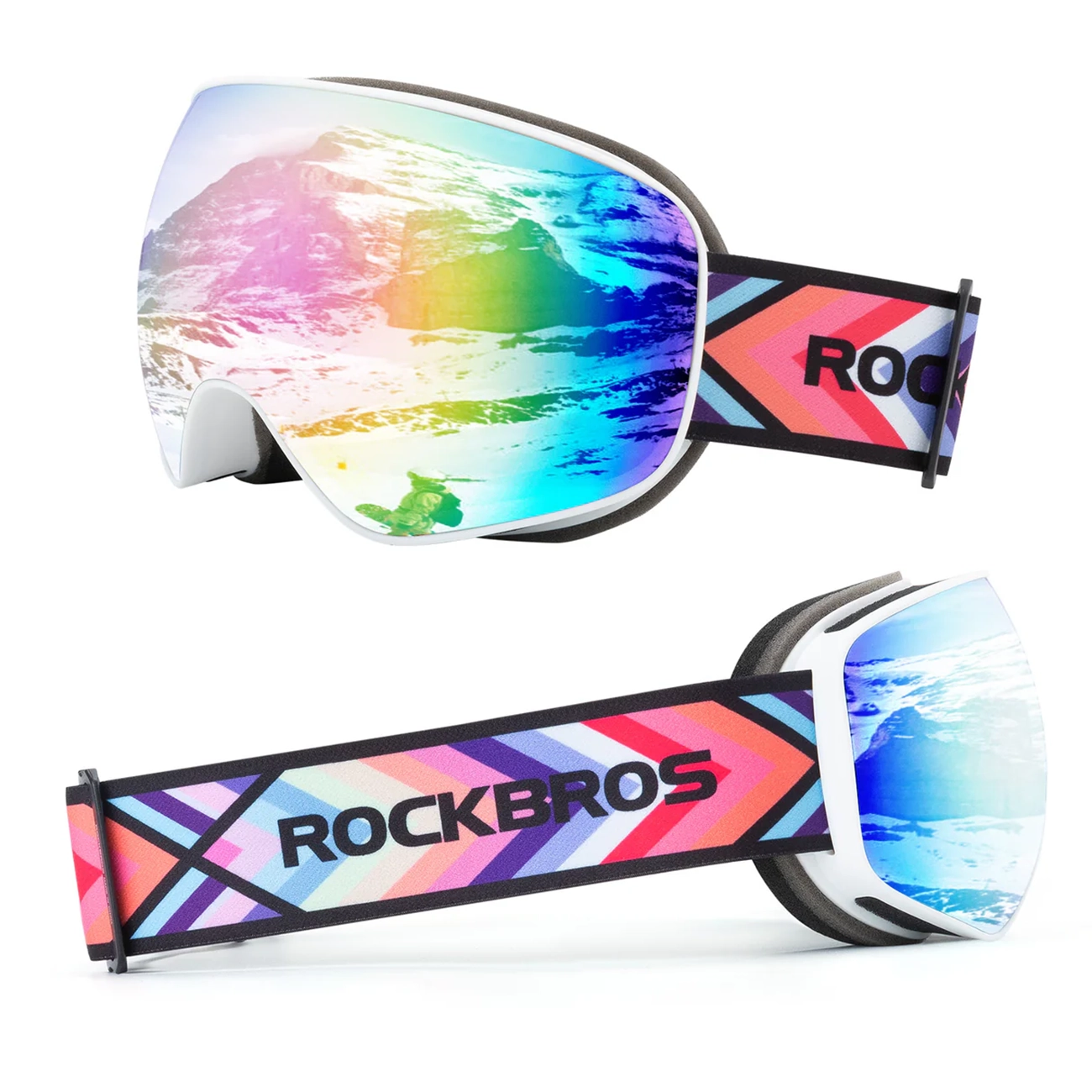 Rockbros SP284 bērnu slēpošanas brilles pretaizsvīšanas
