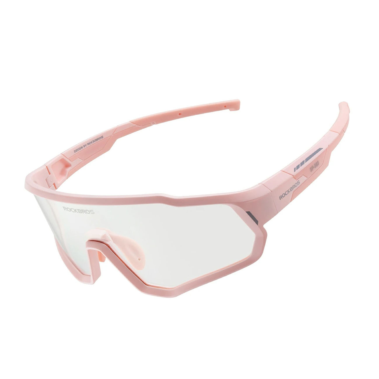 Rockbros SP383 fotohromatiskās riteņbraukšanas brilles ar UV400 aizsardzību bērniem - rozā