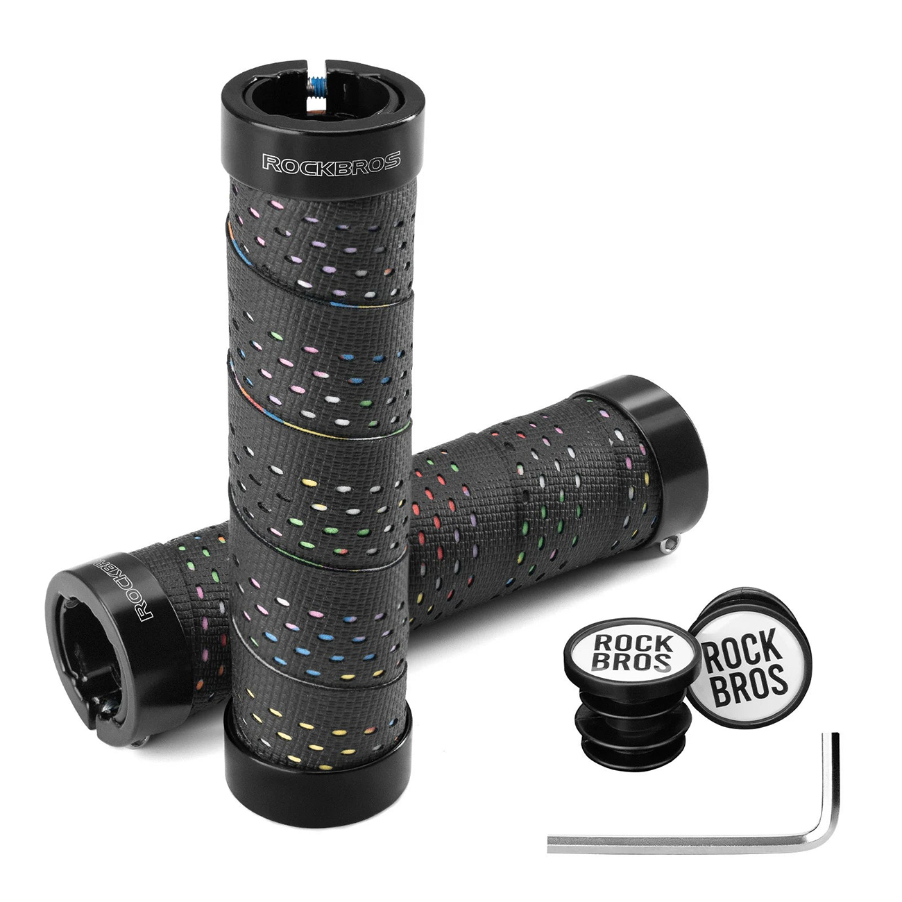 Rockbros GR0112 velosipēda rokturi – melni