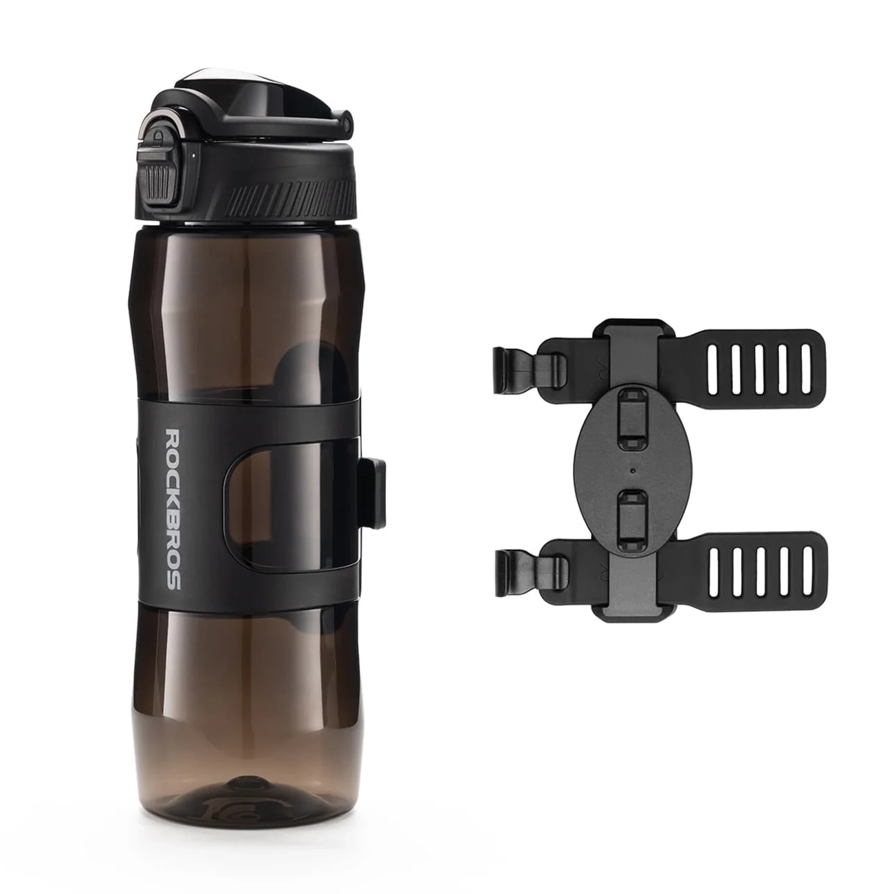 Rockbros S550H-1 700 ml termopudele ar magnētisko turētāju un stiprinājuma siksnu - melna