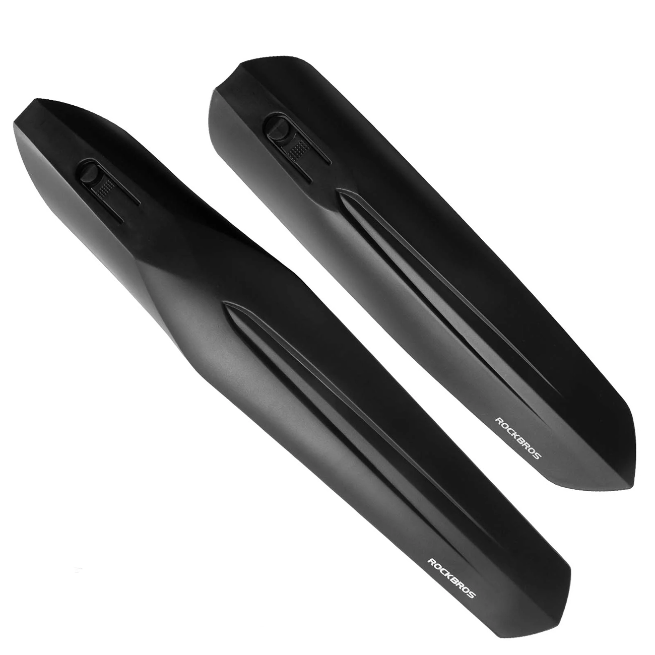Rockbros FK-880 priekšējie un aizmugurējie velosipēda dubļusargi 24" velosipēdiem - melni