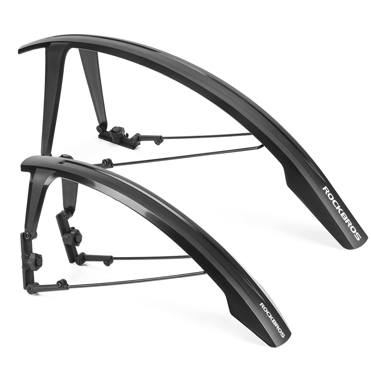 Rockbros FK-892 regulējami bezceļu velosipēda dubļusargi – melni