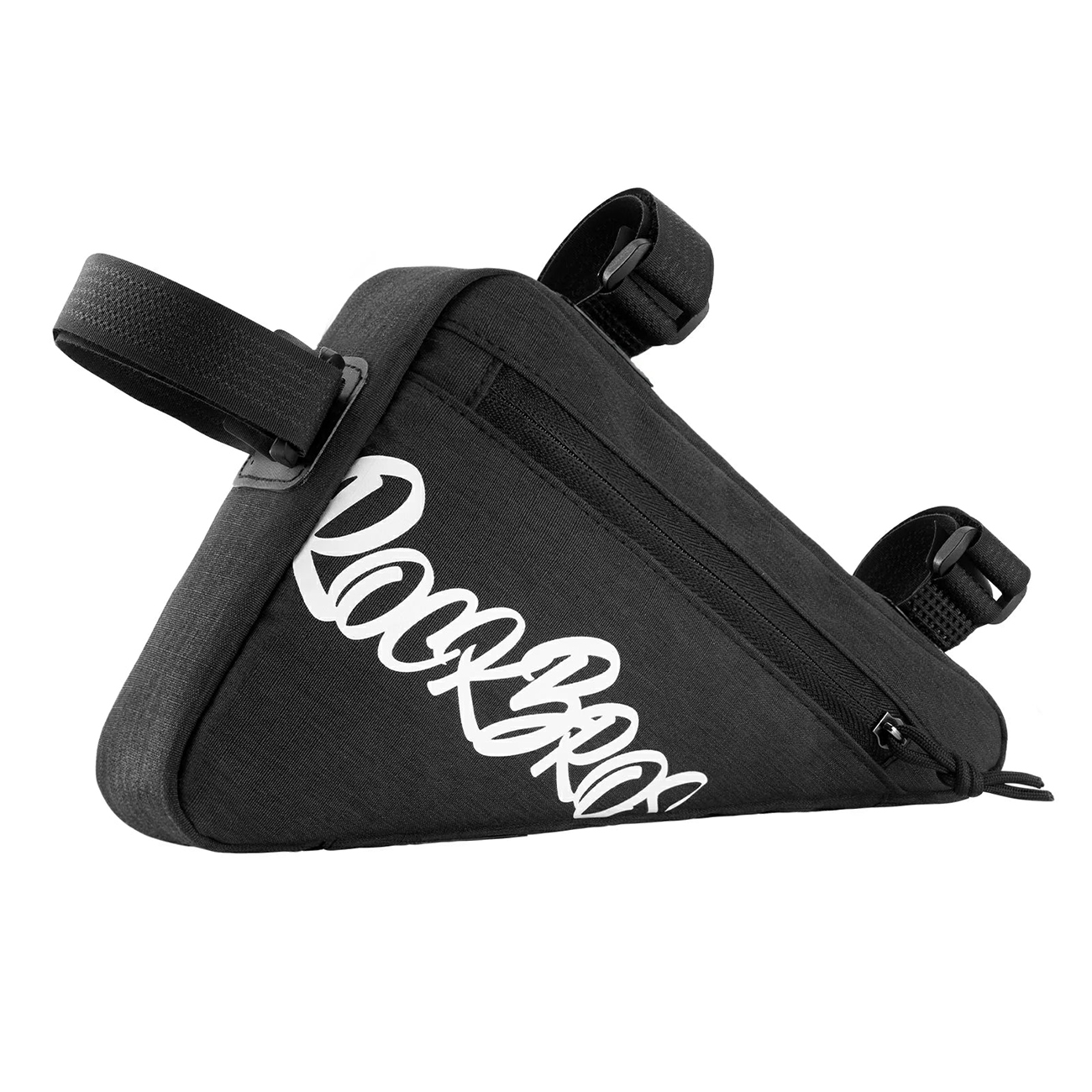 Rockbros G001 Flash Journey trīsstūrveida 0,8 l velosipēda rāmja soma – melna