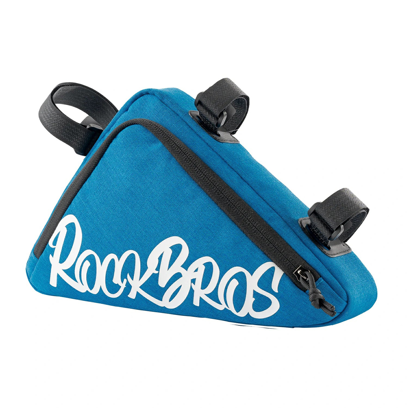 Rockbros G002 Flash Journey trīsstūrveida 1,4 l velosipēda rāmja soma – zila