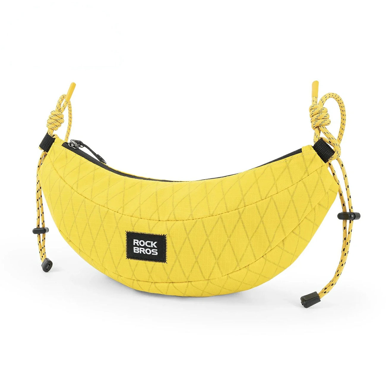 Rockbros H74 velosipēda soma uz stūres vai pār plecu (banāna formas) 1.8L - dzeltena
