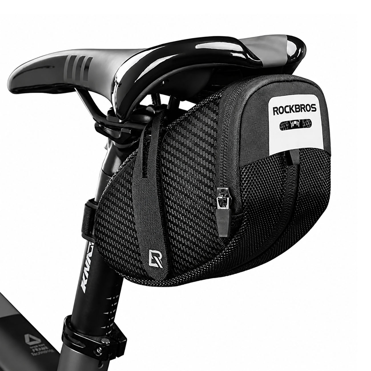 Rockbros B74 velosipēda sēdekļa soma 0.75L - melna