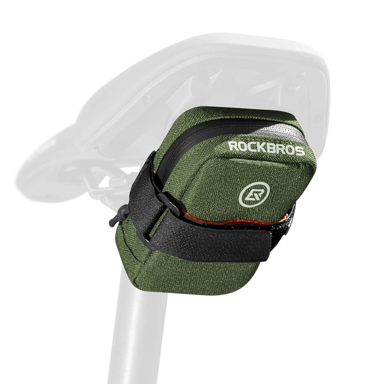 Rockbros F006 velosipēda sēdekļa soma 0.35 l - zaļa