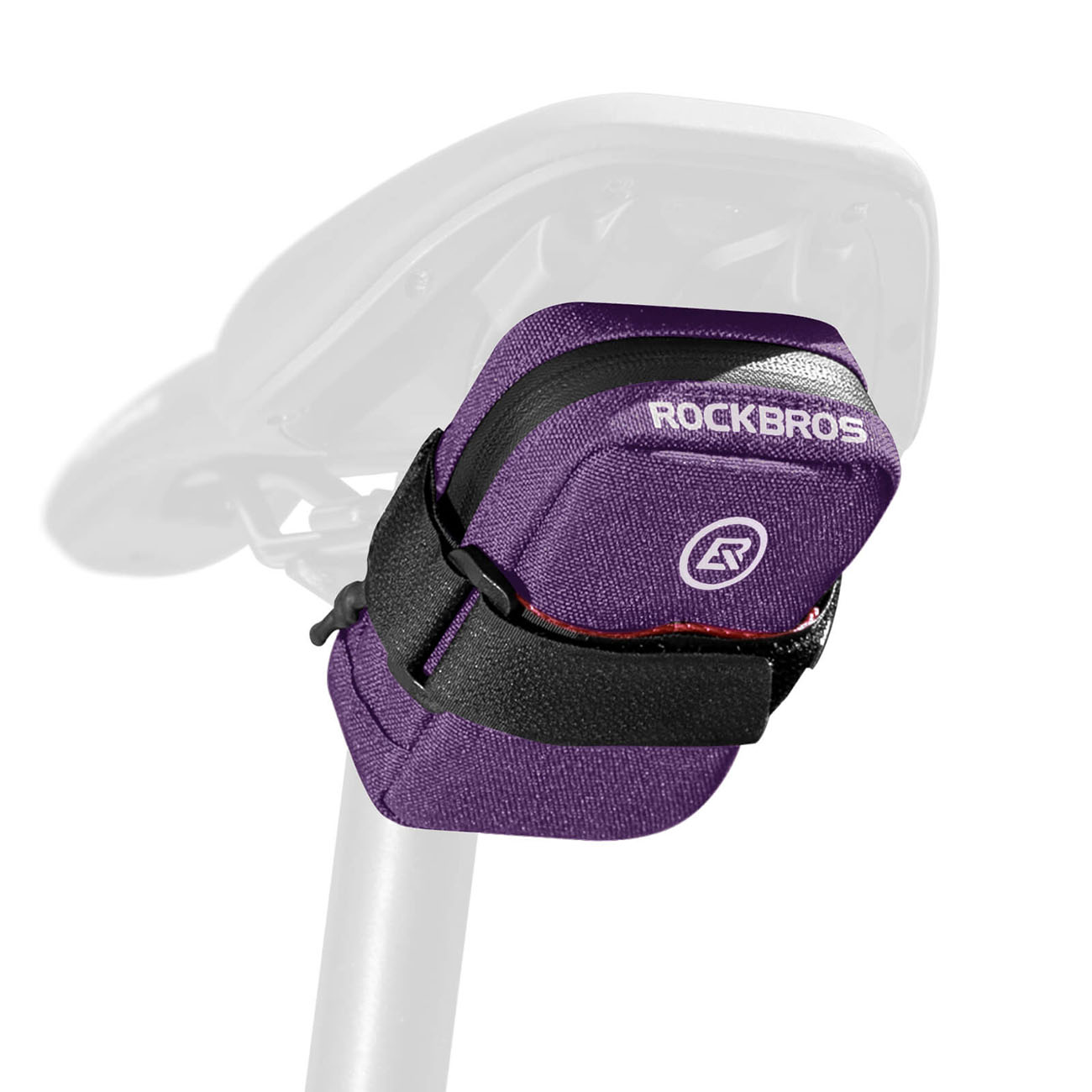 Rockbros F006 velosipēda sēdekļa soma 0.35 l - violeta