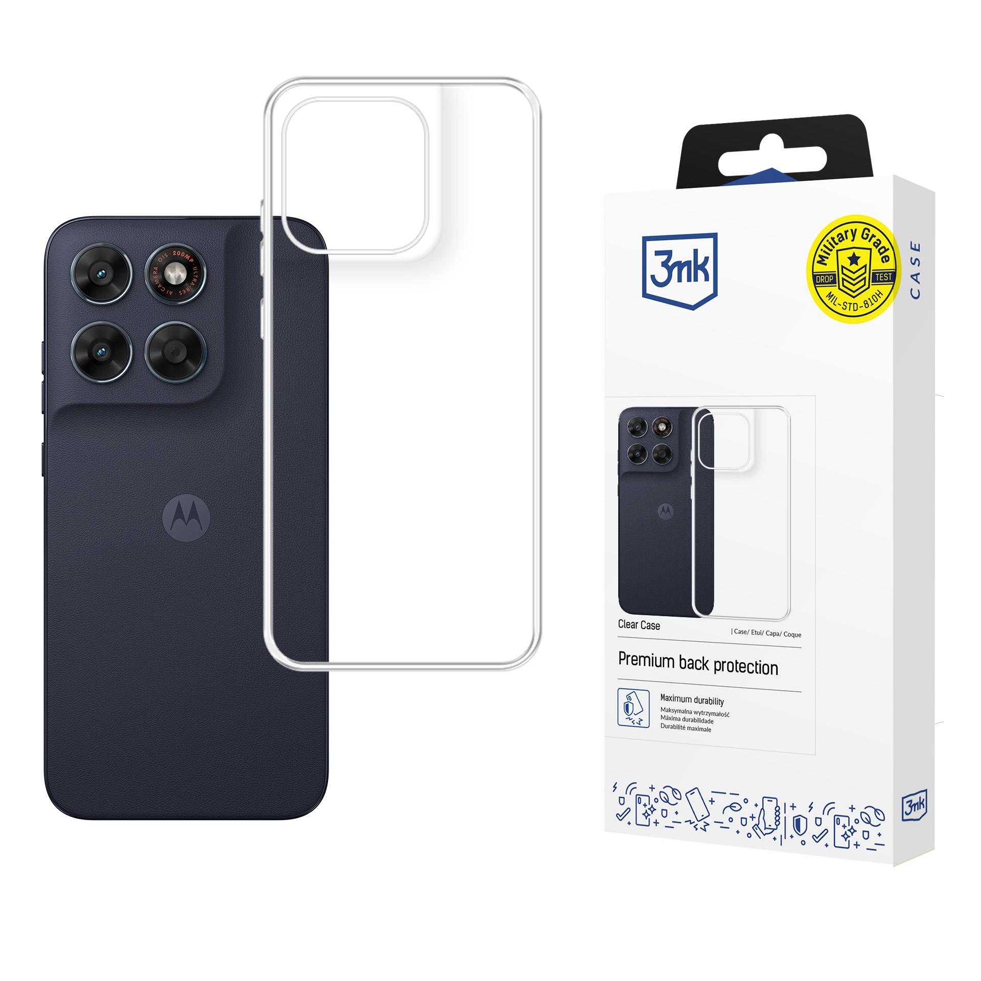 3mk Clear Case for Motorola Moto G87 - transparent