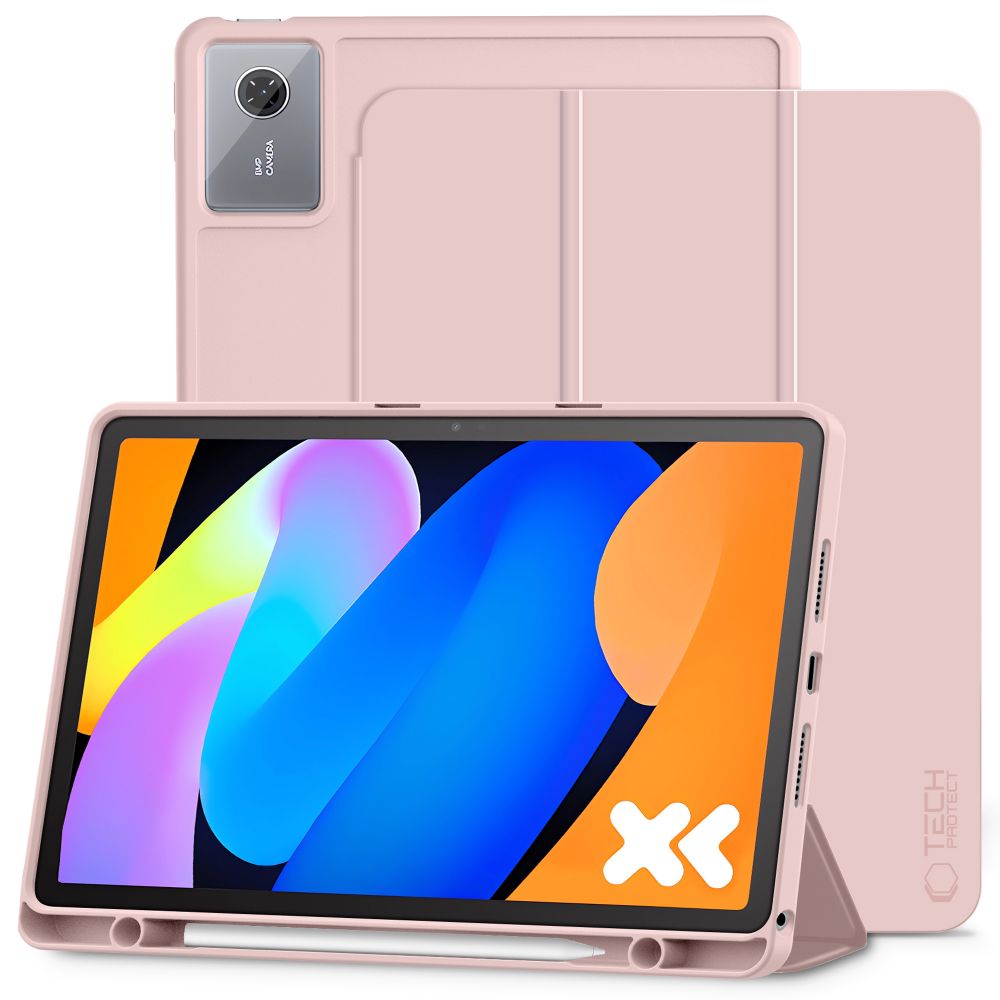 Tech-Protect SmartCase Pen maciņš ar irbuļa turētāju Lenovo Idea Tab / K11 Gen. 2 11.0 TB-336 – rozā