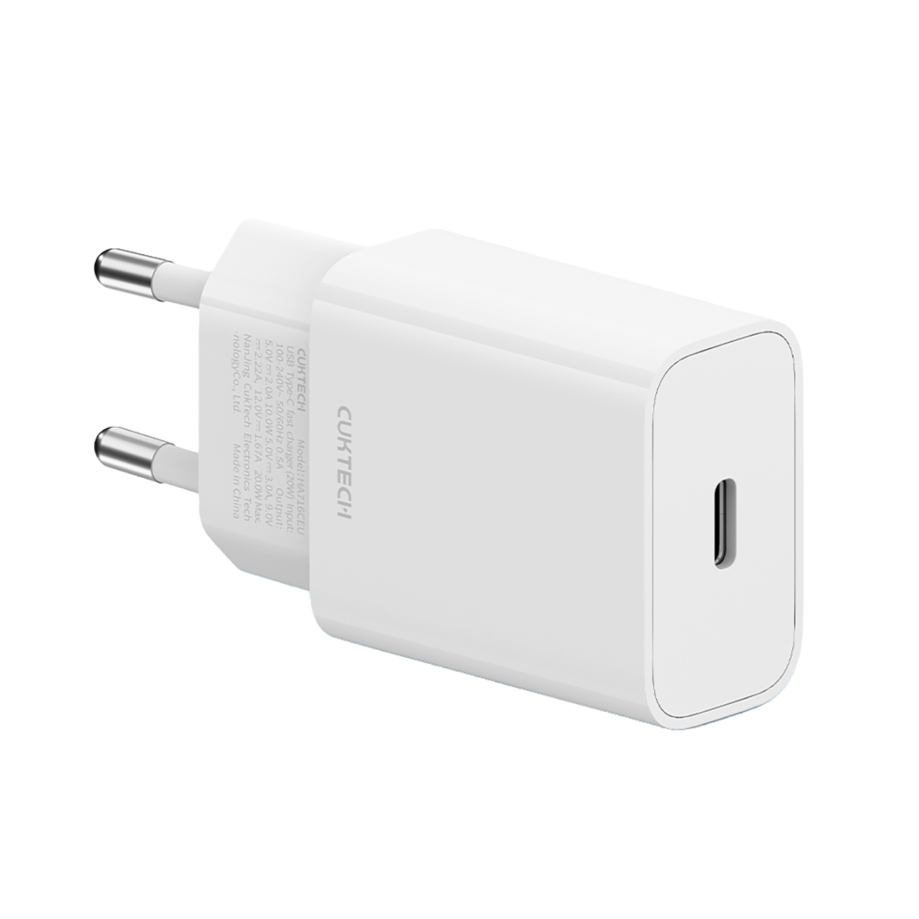 CUKTECH 20W Type-C Charger EU plug White