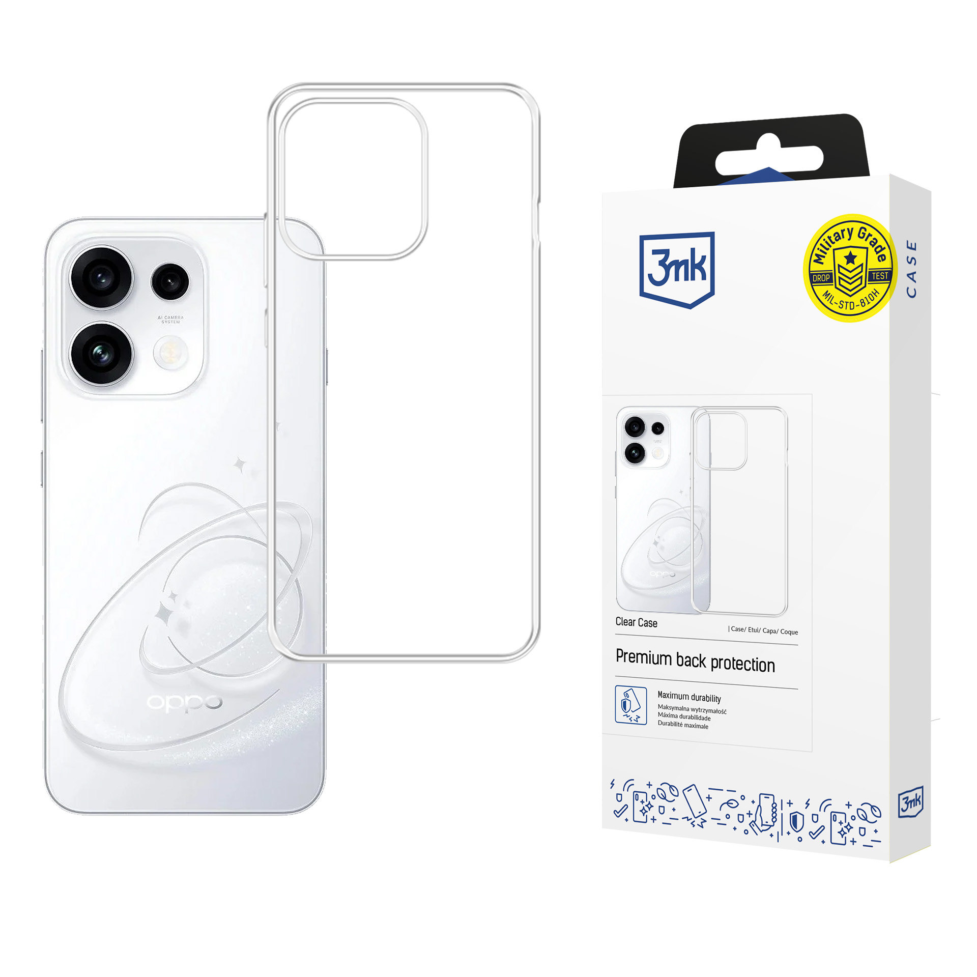 3mk Clear Case for Oppo Reno 16 F / Reno 16 FS (CPH2859) - transparent