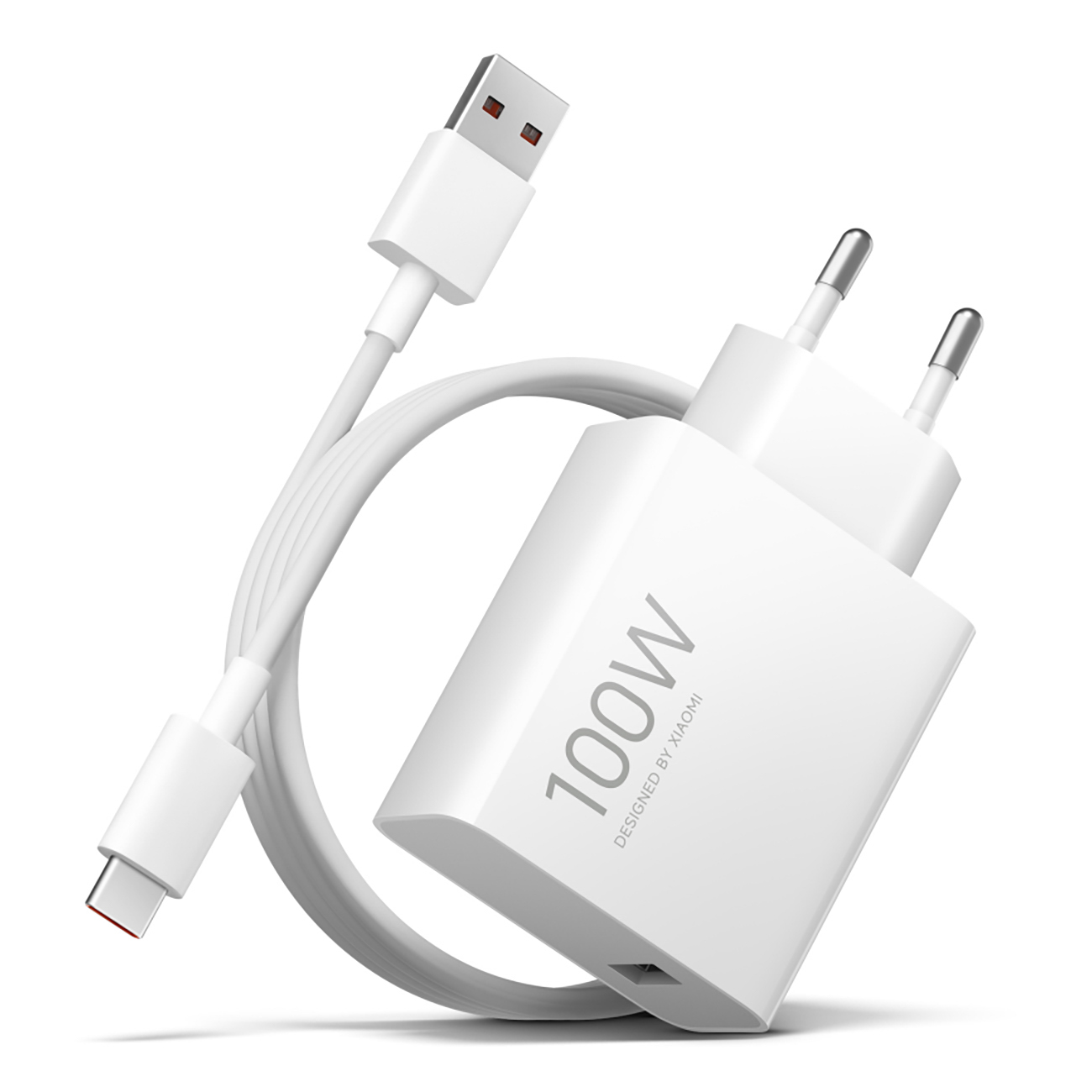 Sienas lādētājs Xiaomi MY-19-ER, 100W, 6.1A, 1 x USB-A, ar USB-C kabeli, balts BHR095VEU