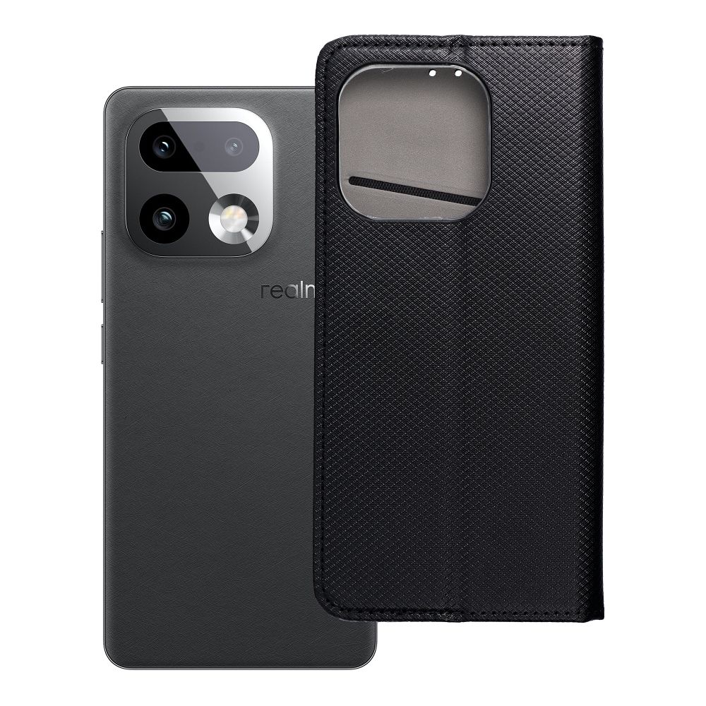 Atvēramais maciņš Realme 16 Pro Plus Smart Case Book melns