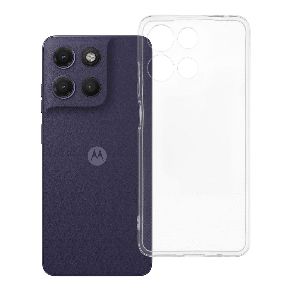 Maciņš Motorola G17 Clear Case 2 mm (kameras aizsardzība) caurspīdīgs