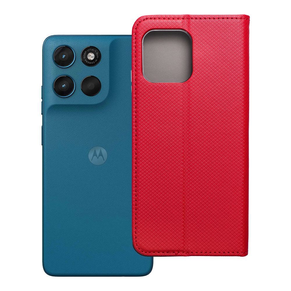 Flip case for Motorola G57 POWER Smart Case Book red
