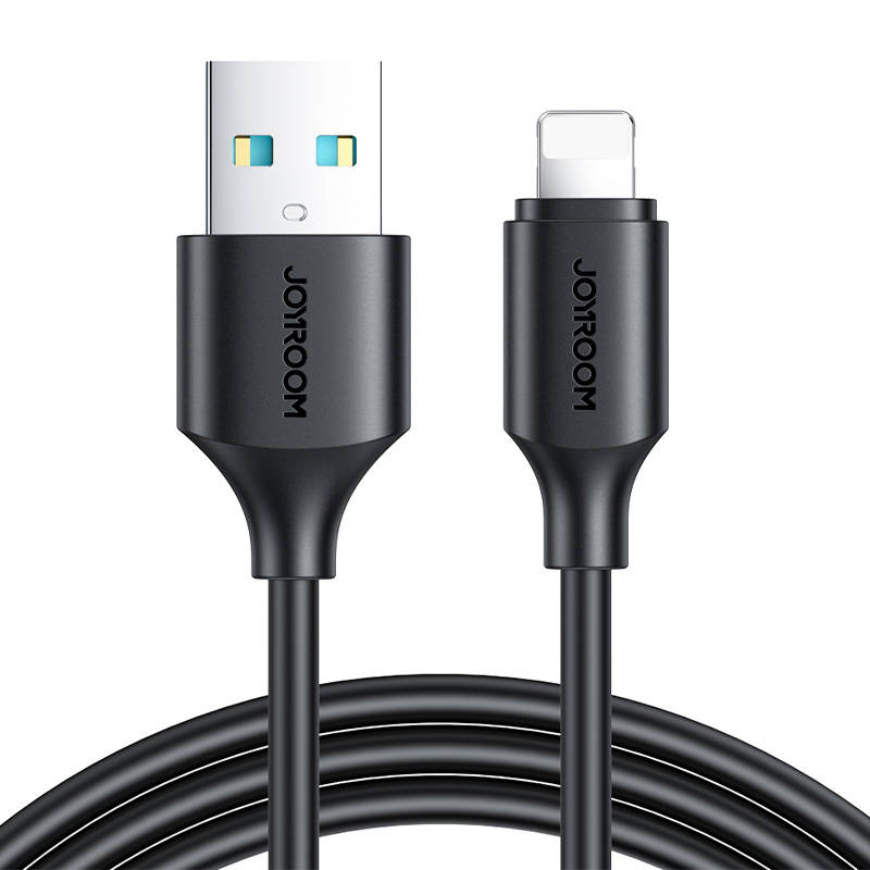 Joyroom S-UL012A9 USB-A–Lightning kabelis 2.4A 0.25m (melns)