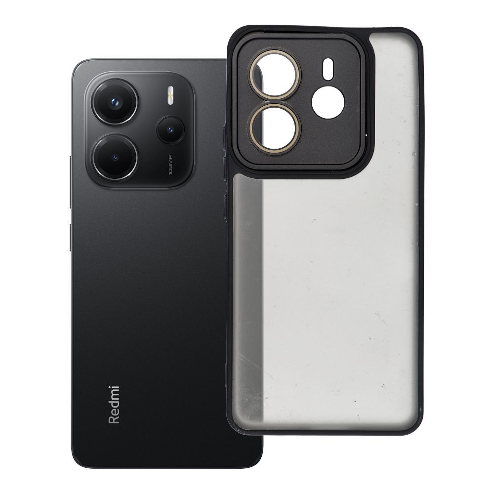 VARIETE Viedtālruņa apvalks XIAOMI Redmi Note 14 4G (GLOBAL - 164,84mm x 78,15mm x 8,16mm) - melns