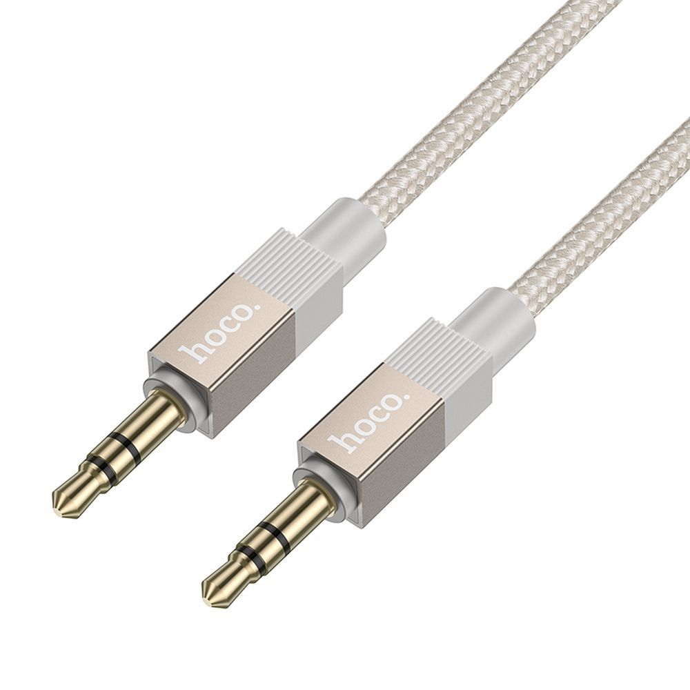 AUX kabelis Jack 3,5 mm (tēviņš) uz Jack 3,5 mm (tēviņš) Hoco 1 m UPA32 zelta