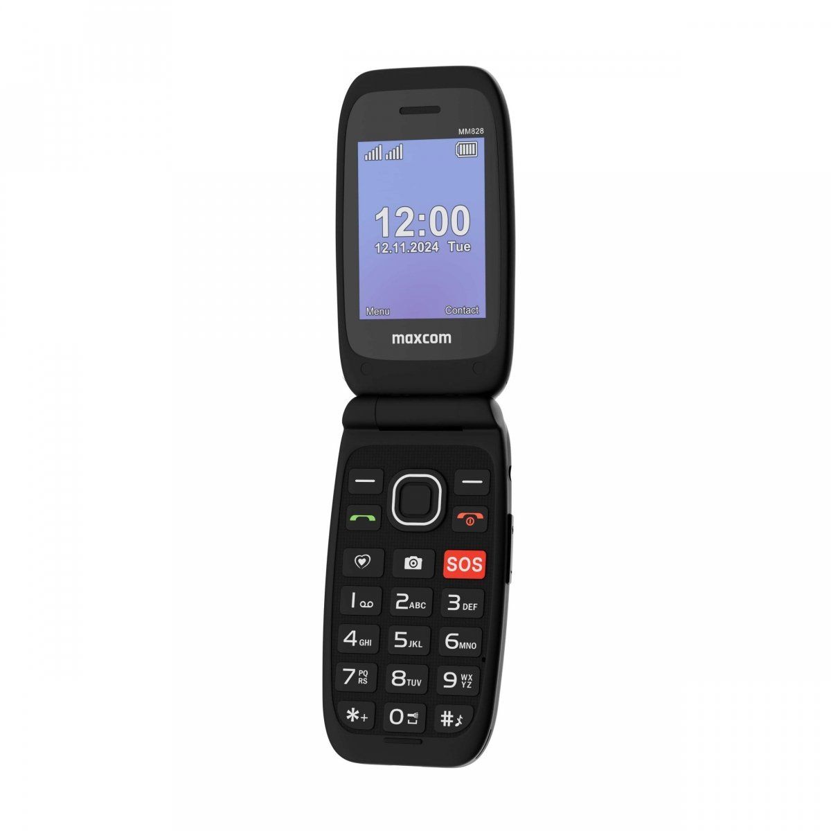 MAXCOM mobilais tālrunis senioriem MM828 L 4G, melns