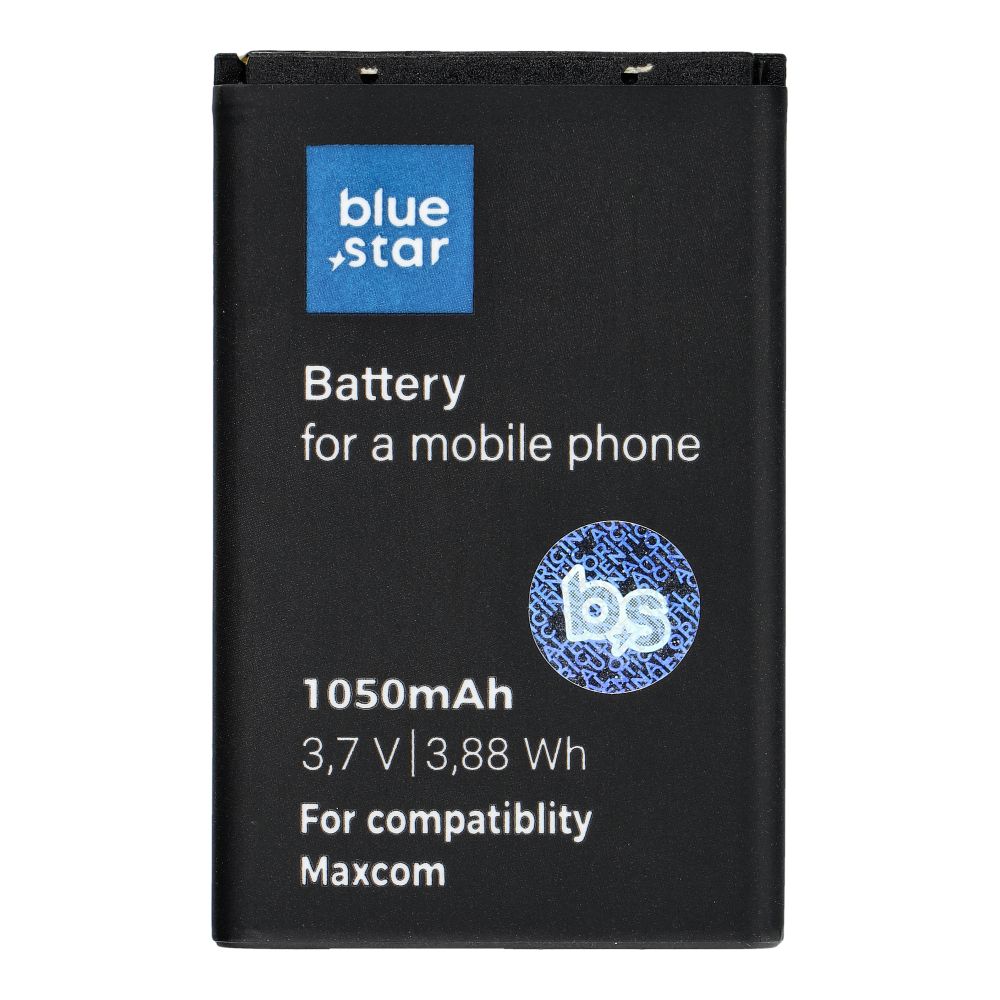 „Blue Star“ akumulators, paredzēts ierīcēm Maxcom MM820, MM440, MM105, MM570, MM461, MM462 un MM432