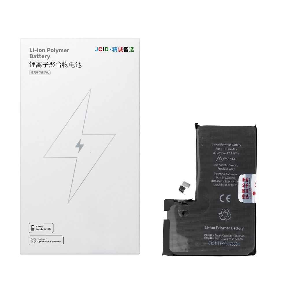 JCID baterija iPhone 15 Pro Max (standarta ietilpība)