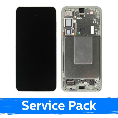 Ar Samsung S926 S24 Plus saderīgs LCD displejs ar rāmi / nefrīta zaļš / (servisa komplekts) +AR AKUMULATORU