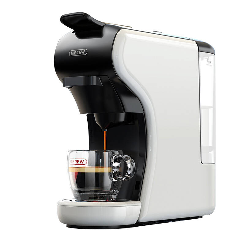 Kapsulu kafijas automāts 4 in 1 HiBREW H1A-white (balts)