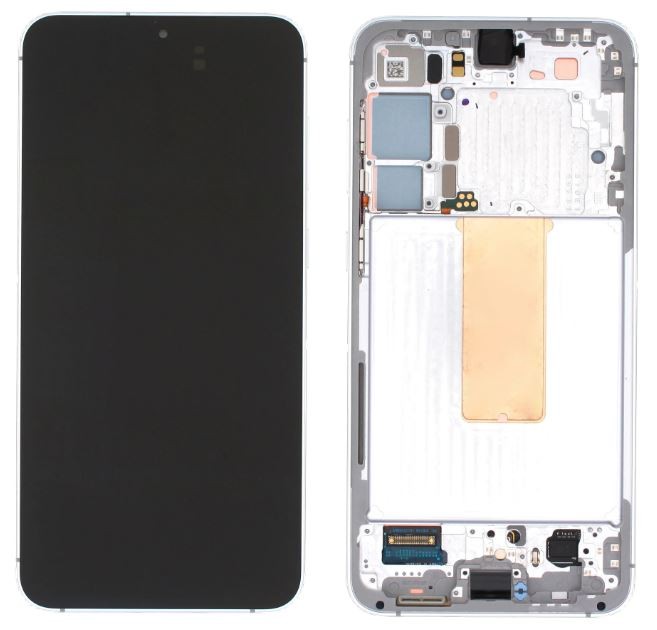LCD ekrāns Samsung S916 S23+ 5G ar skārienekrānu un rāmi Lime oriģināls (service pack)