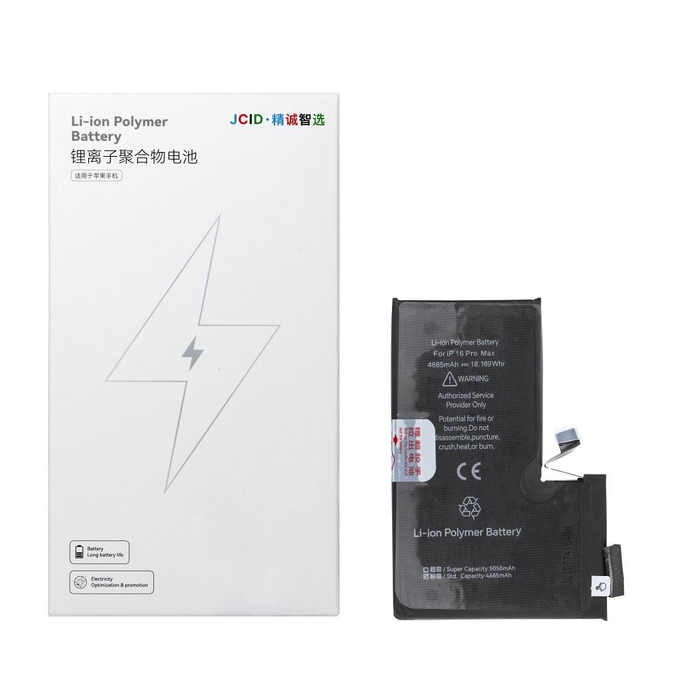 JCID baterija iPhone 16 Pro Max (standarta ietilpība)