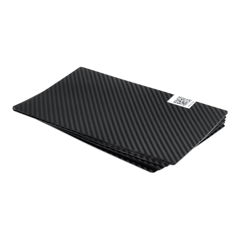 Plēve aizmugurējam vākam 180 x 120 mm 10 gab. - karbons