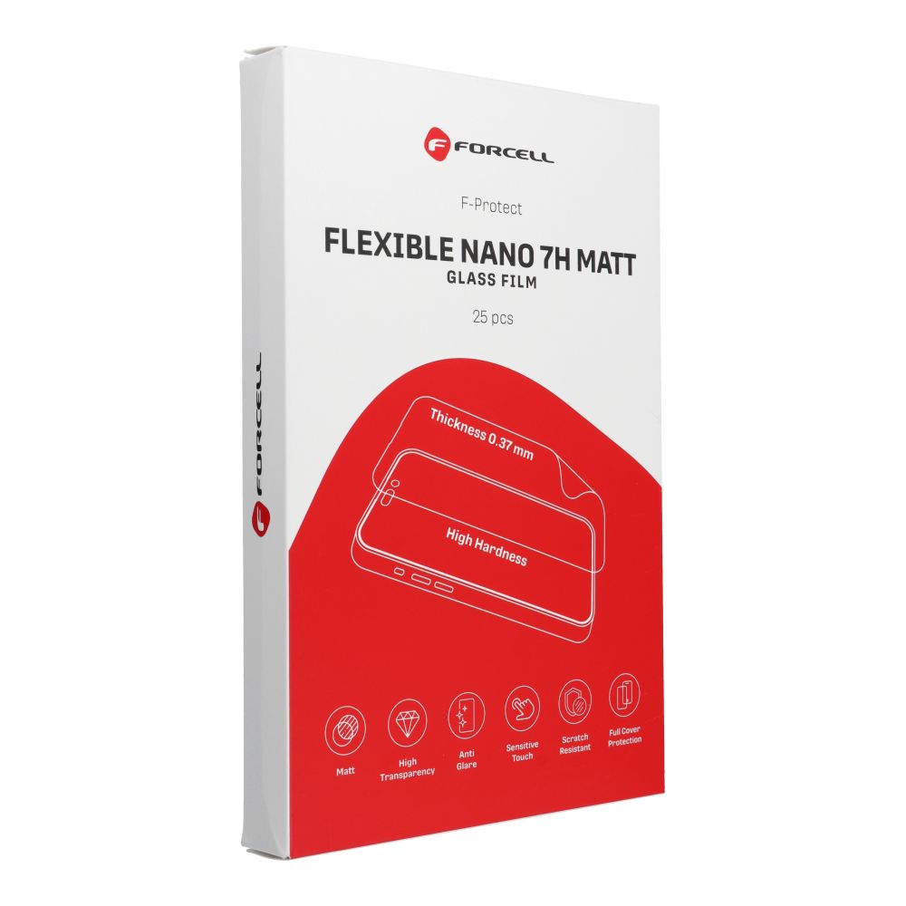 Hibrīda nano stikla plēve griešanas iekārtai Forcell F-Protect Flexible NANO 7H MATT 196 x 125 mm 25 gab.