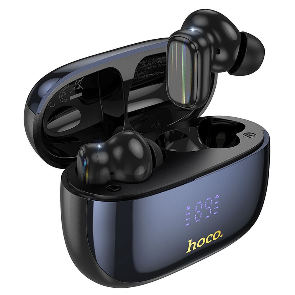 HOCO bezvadu austiņas Bluetooth TWS ANC + ENC EQ20 melnas