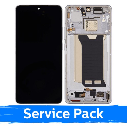 Ar Xiaomi Poco F7 Pro 5G saderīgs LCD displejs ar rāmi / sudraba krāsā / (servisa komplekts)