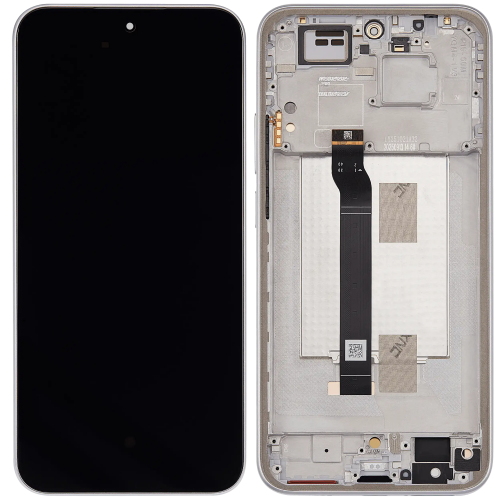 Ar Xiaomi Redmi Note 15 Pro 5G saderīgs LCD displejs ar rāmi / titāna krāsā / (servisa komplekts)