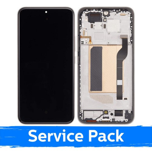 Ar Xiaomi Redmi Note 15 Pro+ 5G saderīgs LCD displejs ar rāmi / mokas brūns / (servisa komplekts)