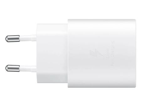 Lādētājs oriģināls Samsung Super Fast Charging (Type-C) EP-TA800NWE (25W) balts