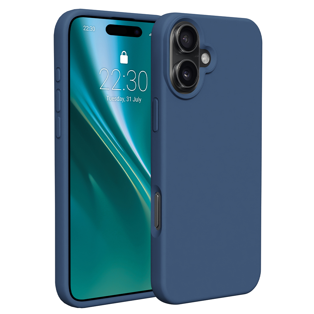 Etteri silikona maciņš iPhone 16 6,1", tumši zils
