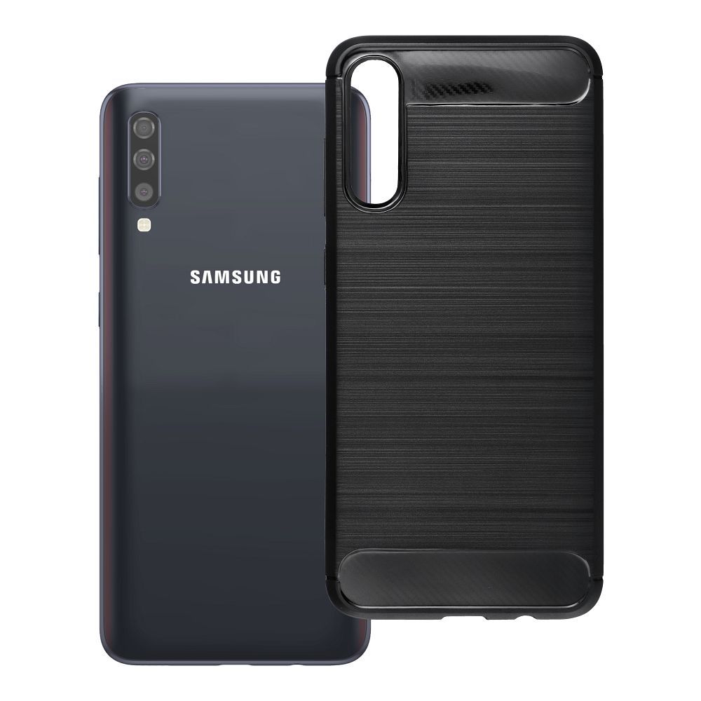 Maciņš Samsung A70 / A70s Carbon 2.0 melns
