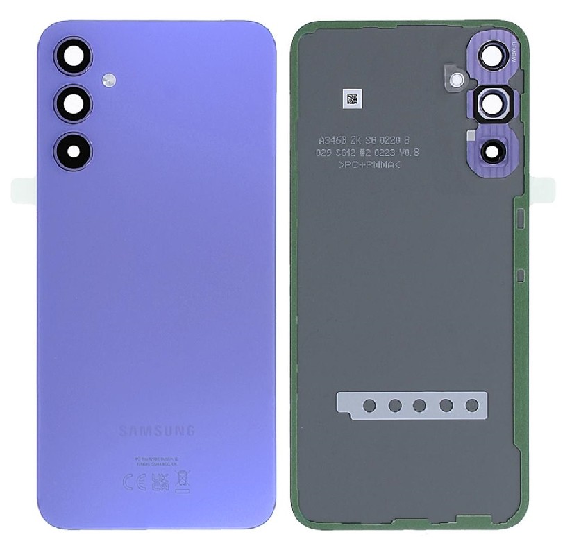Samsung A346 A34 5G 2023 aizmugurējais vāciņš, violets, oriģināls (lietots, C klase)