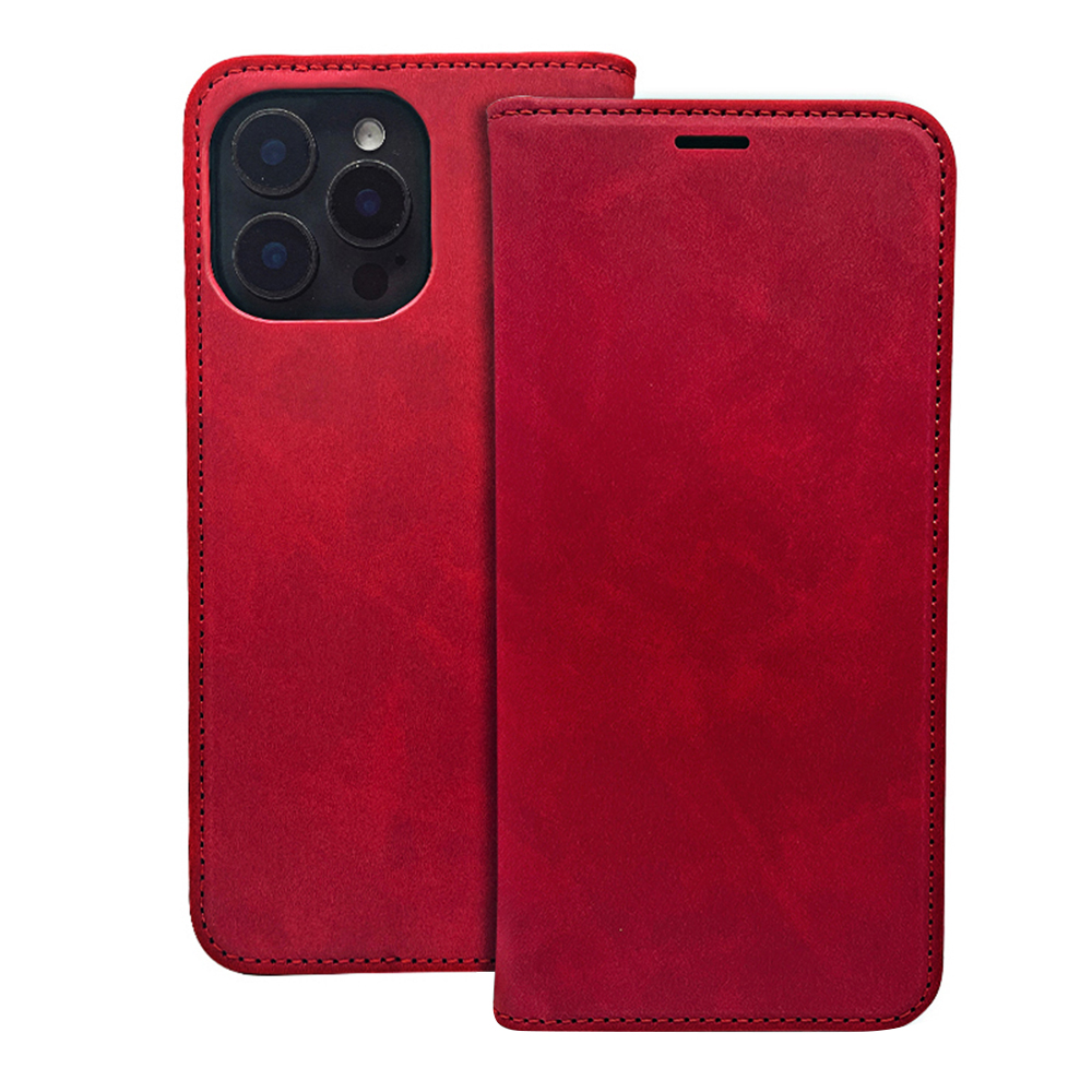 Smart Suede maciņš Honor 600 / Honor 600 Pro, sarkans