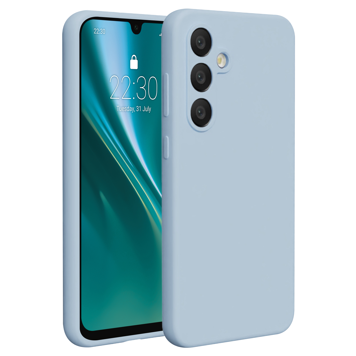 Etteri silikona maciņš Samsung Galaxy A36 5G, gaiši zils
