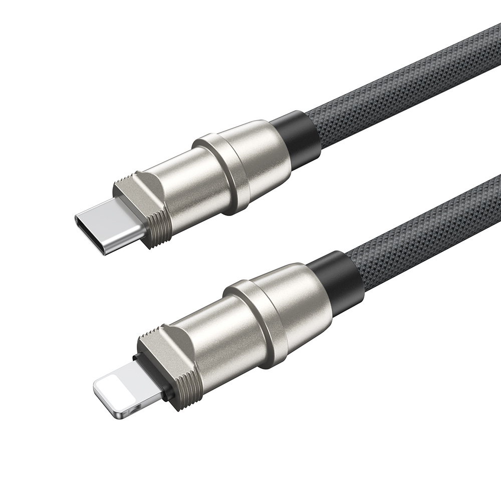 BWOO siksniņas kabelis USB-C - Lightning 1.2m 27W ar siksniņu