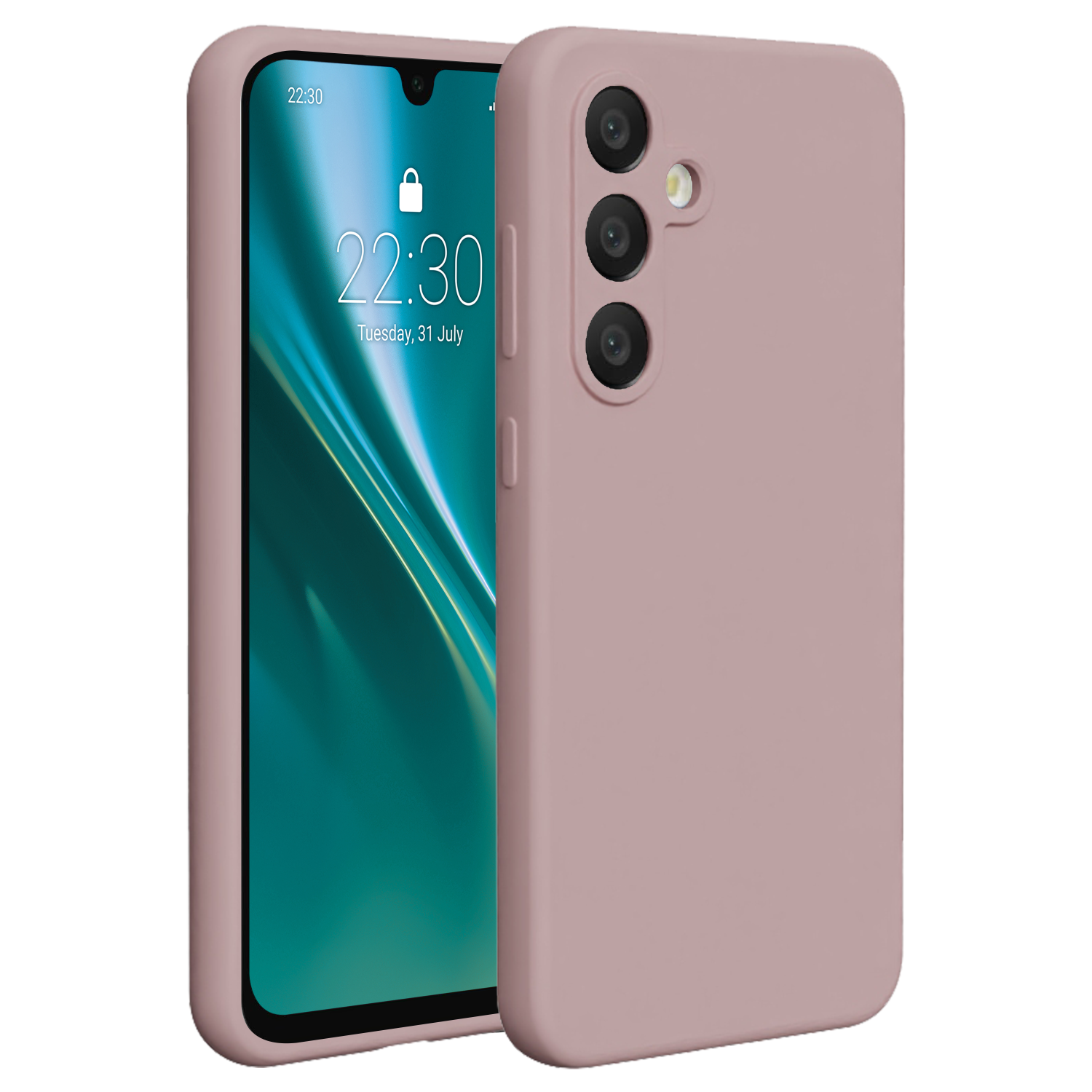 Etteri silikona maciņš Samsung Galaxy A36 5G, gaiši rozā