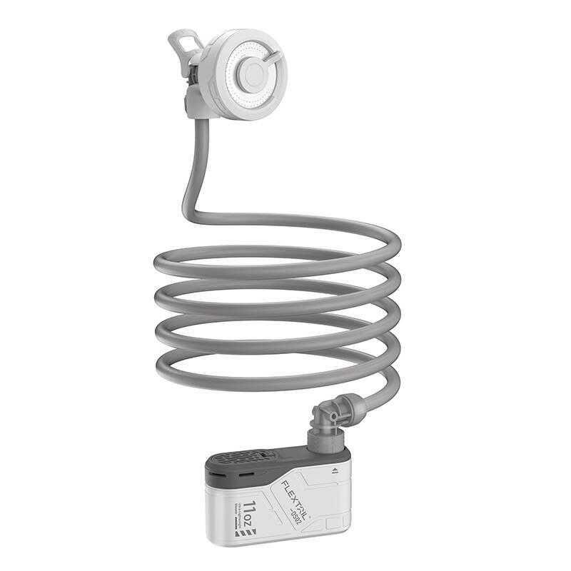 Flextail Max Shower pārnēsājama duša ar sūkni (balta)