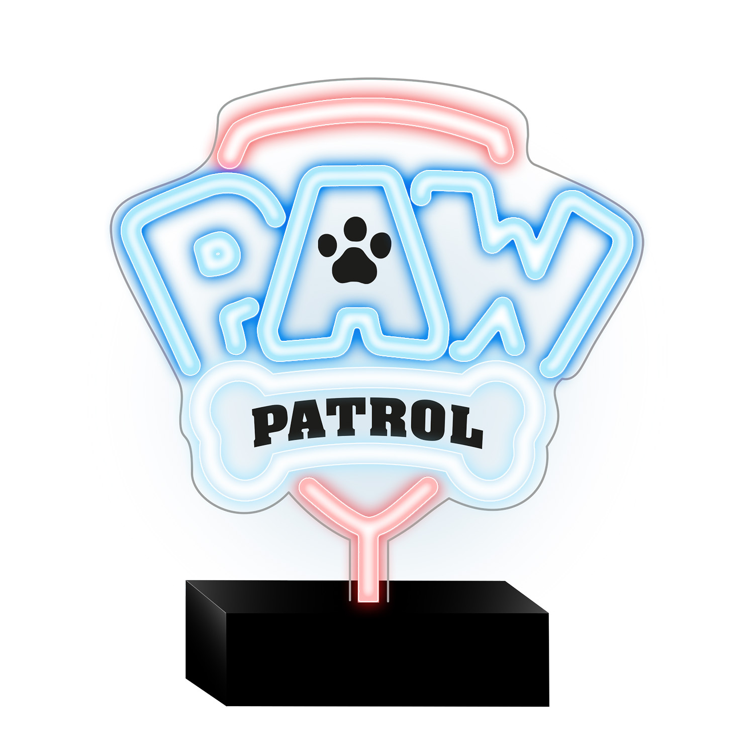 Неоновый LED-светильник на подставке Paw Patrol - Logo OW-120146