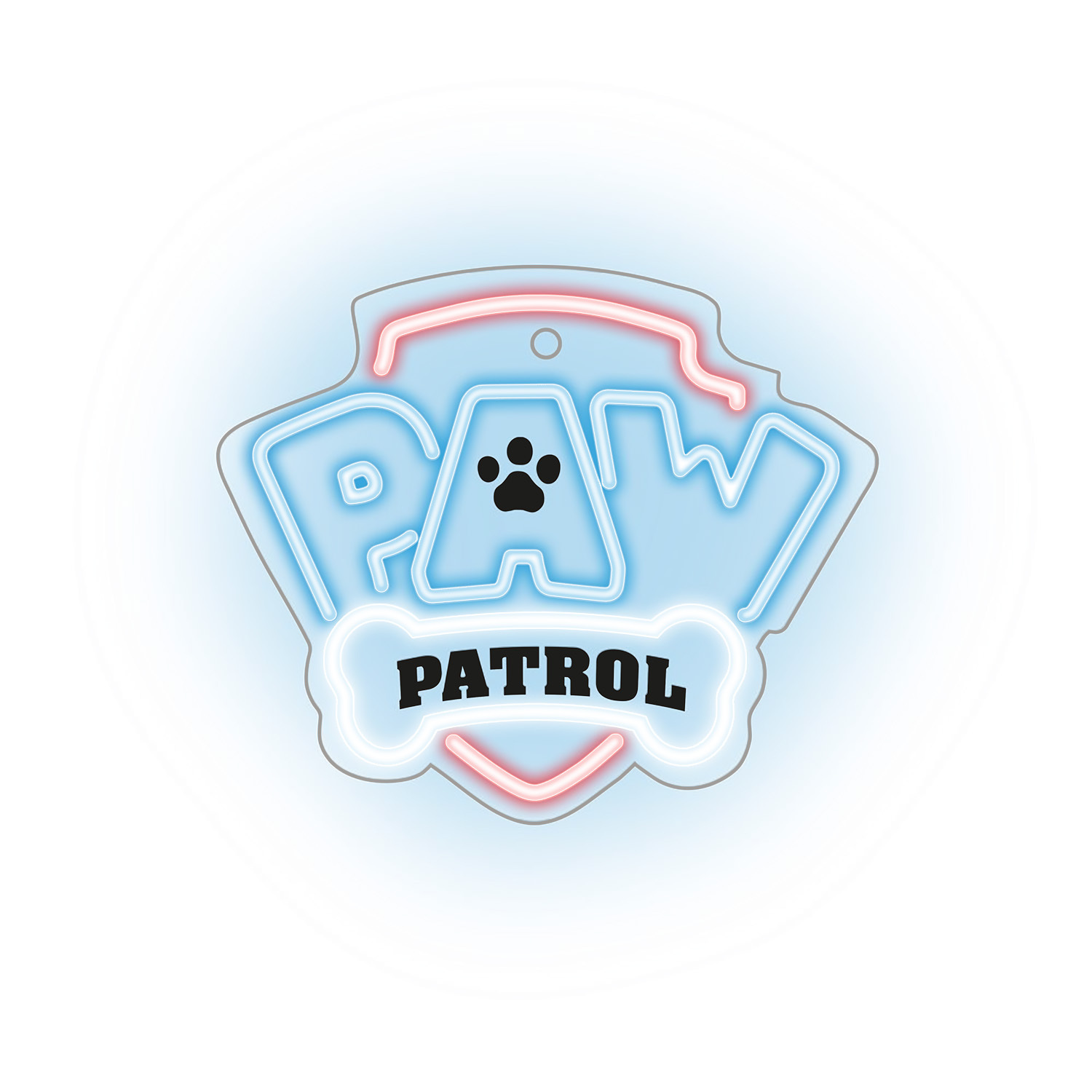 Piekarināms Paw Patrol LED neona gaismeklis uz organiskā stikla – logotips OW-130146