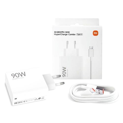 Lādētājs oriģināls Xiaomi (BHR9459EU) 90W + type-C kabelis balts ar kasti